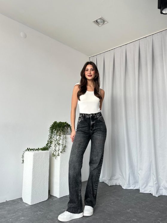 Kadın Sİyah Malibu Jean likralı