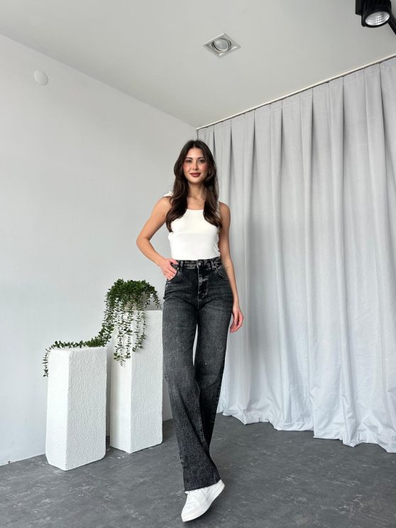Kadın Sİyah Malibu Jean likralı