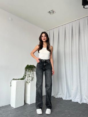 Kadın Sİyah Malibu Jean likralı