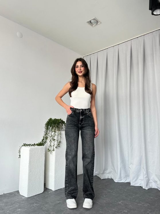 Kadın Sİyah Malibu Jean likralı