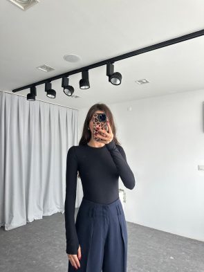 Kadın Siyah Bodysuit