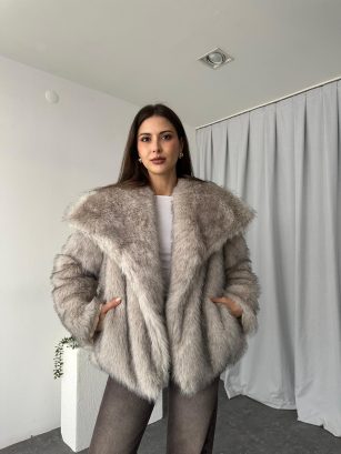 Şal Yaka Kürk (Vizon)