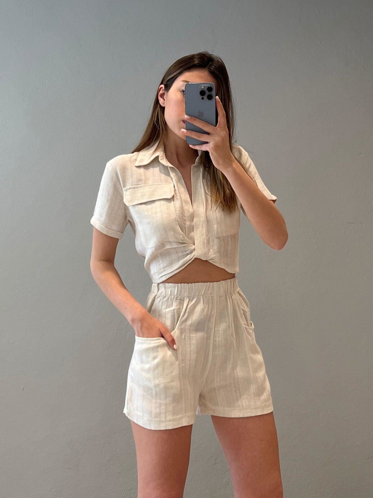 Orj Marka Keten Şort