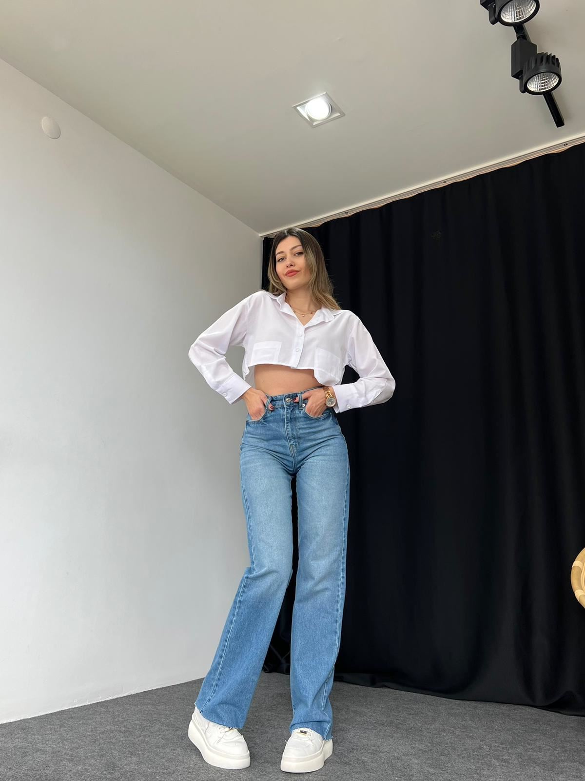 Orj Marka Mid Blue Straight Leg Jean - Görsel 2