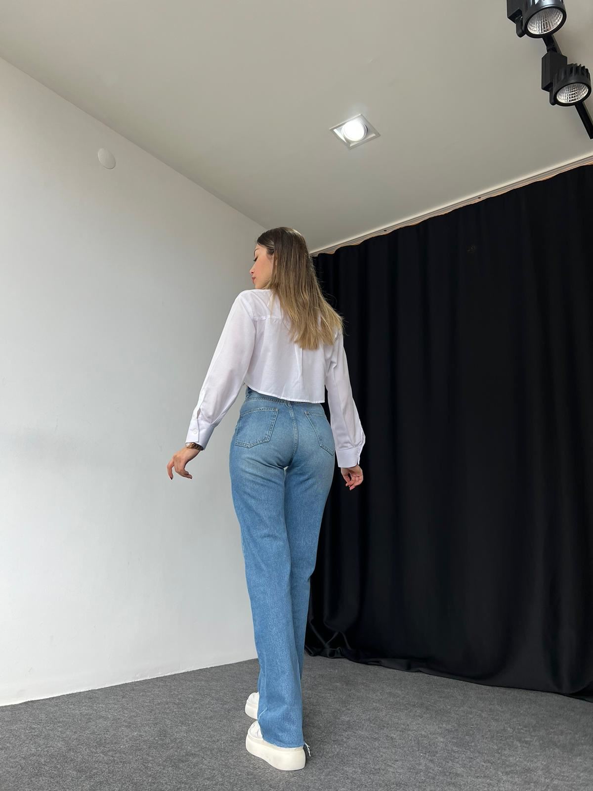 Orj Marka Mid Blue Straight Leg Jean - Görsel 4