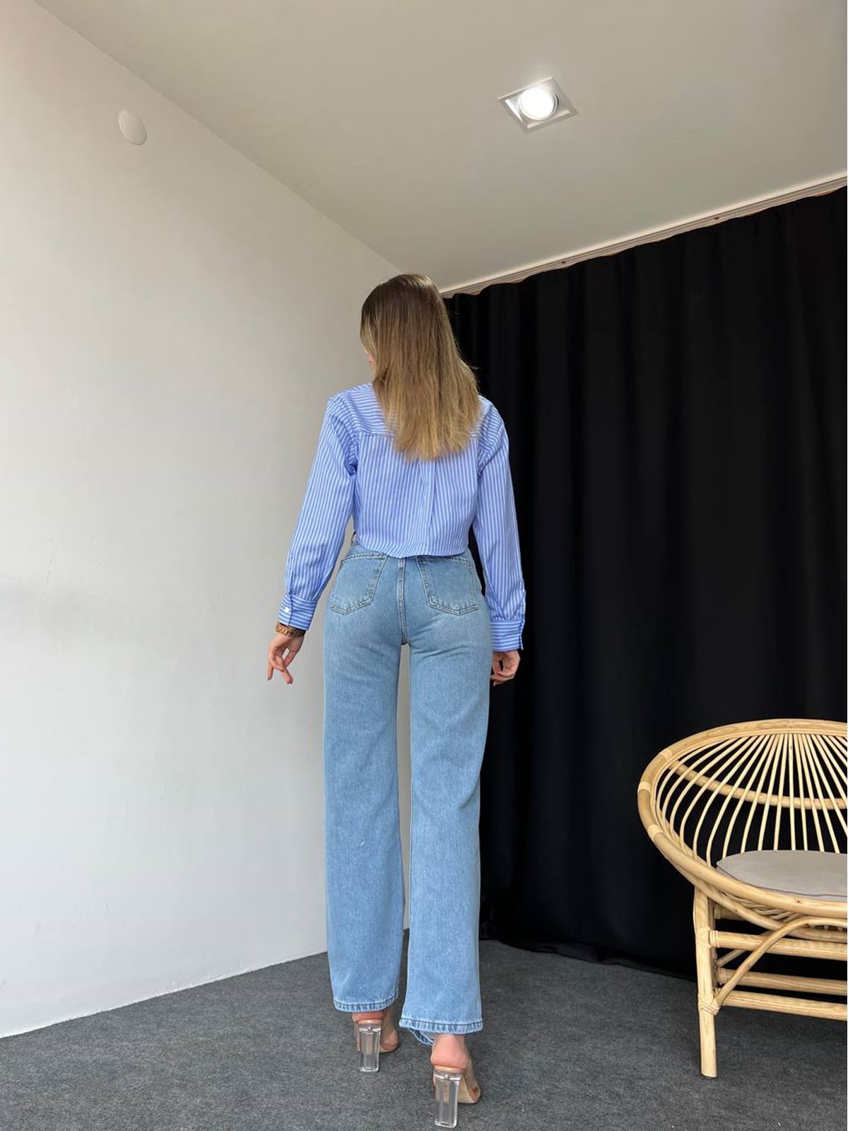 Orj Marka Distressed Straight Leg Jean - Görsel 4