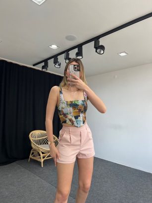 Orijinal Marka Toz Pembe Şort