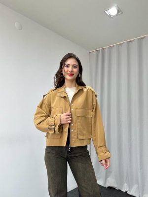 Süet Camel Ceket