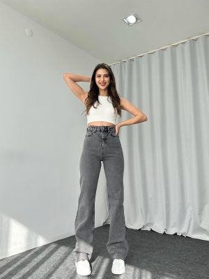 Kadın Antrasit Malibu Jean