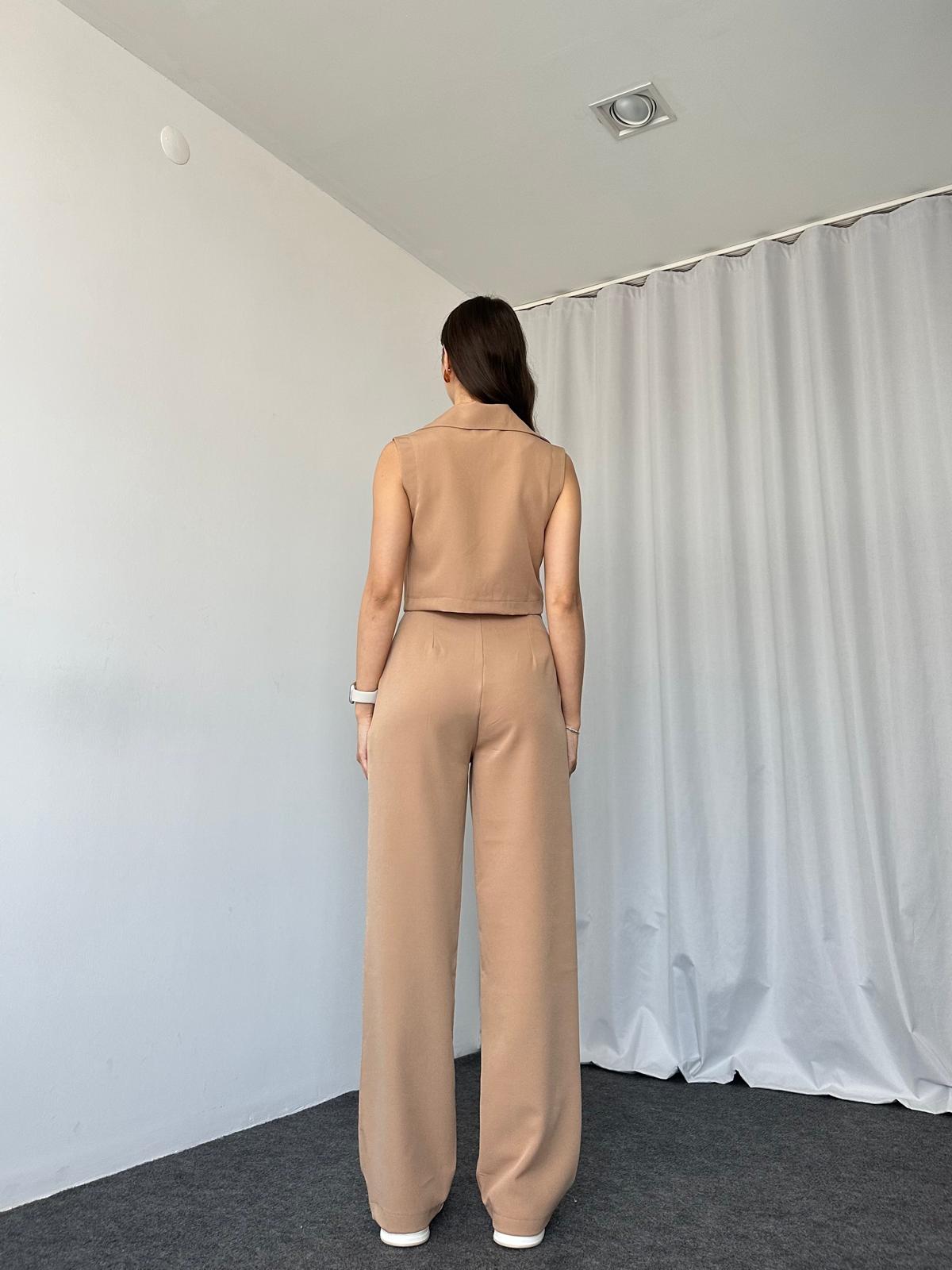 Kısa Yelekli-Plazzo Takım - Görsel 10