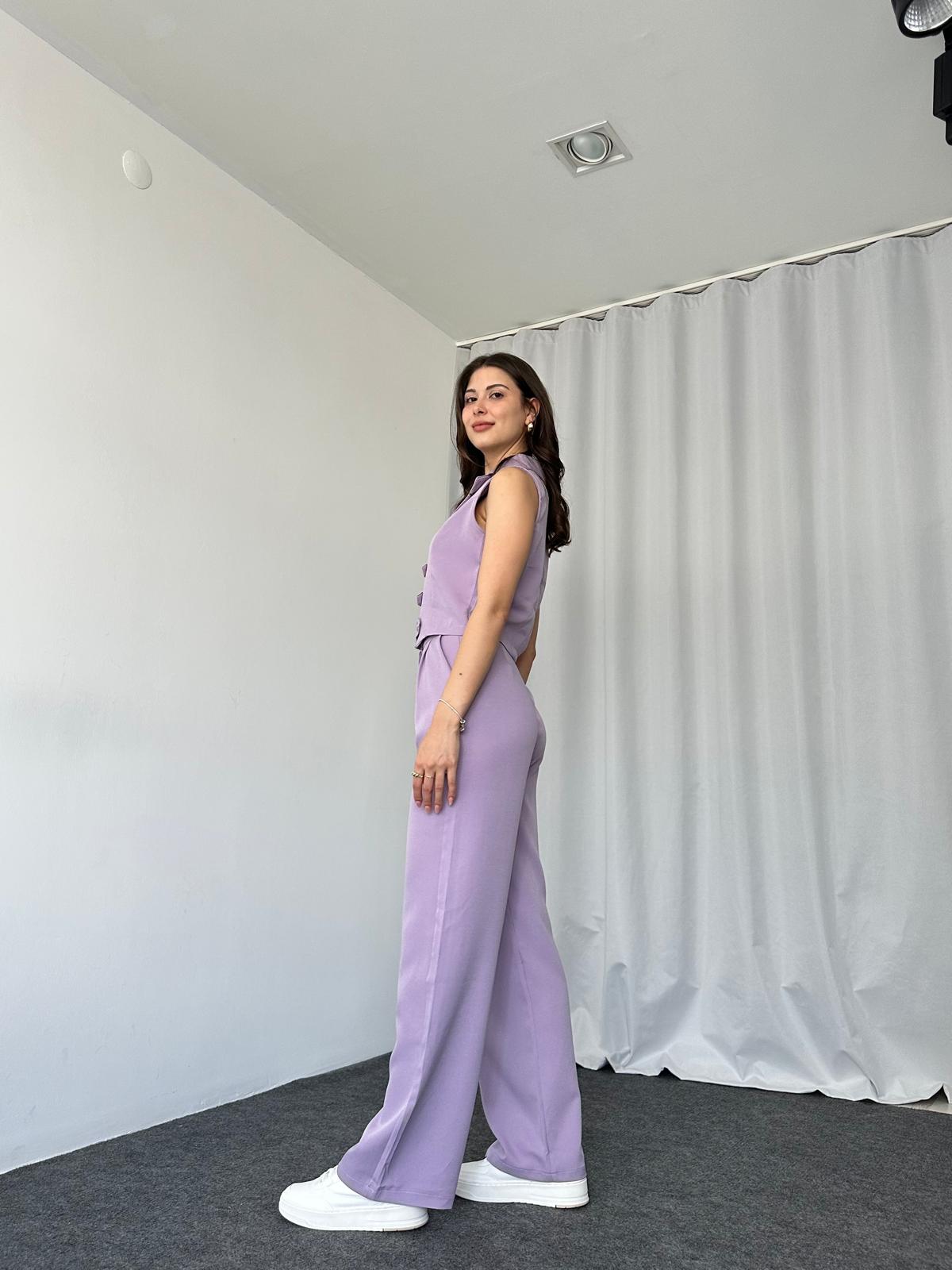 Rachel Yelek-Pantalon Takım (Lila) - Görsel 4