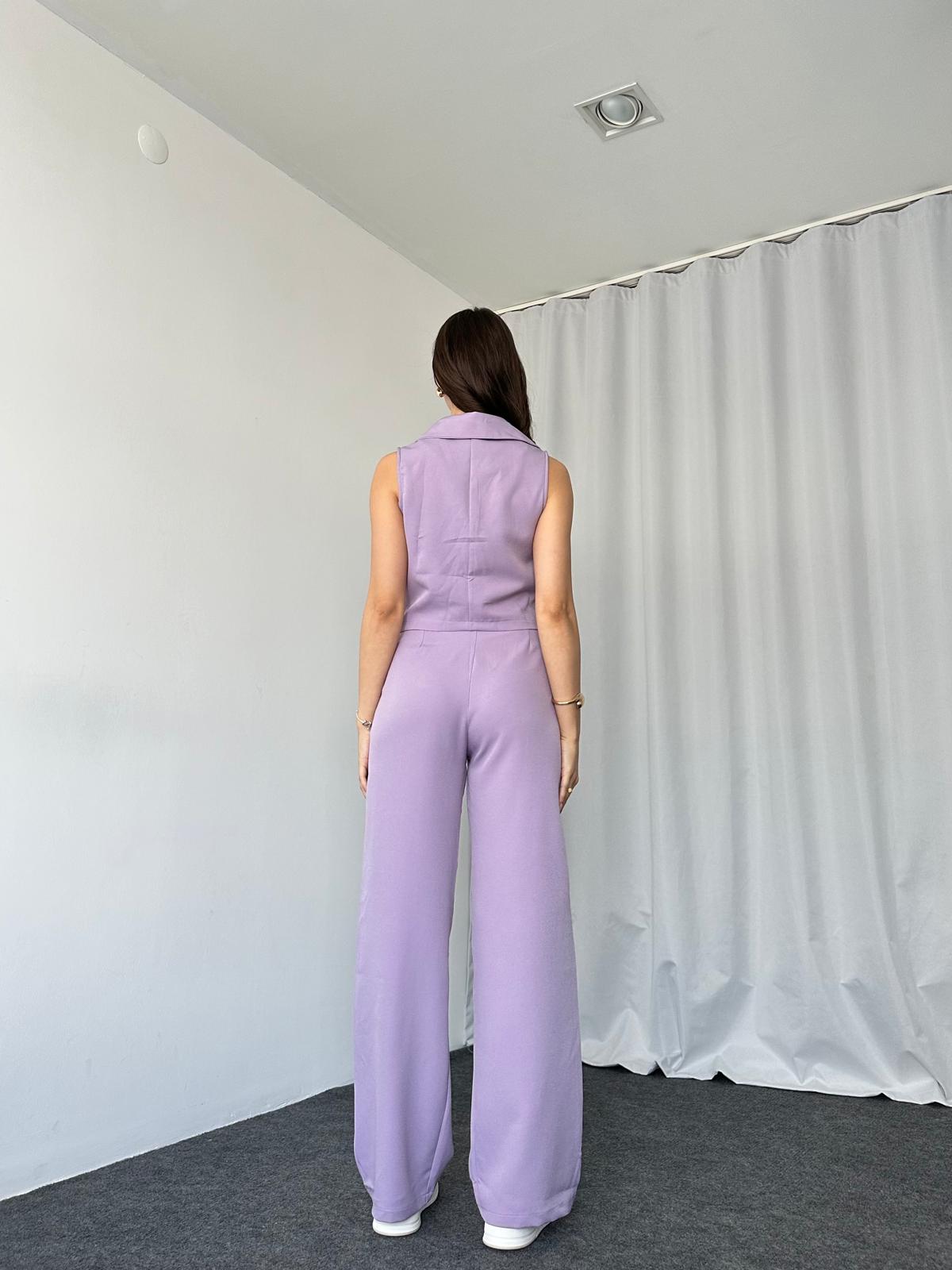 Rachel Yelek-Pantalon Takım (Lila) - Görsel 12