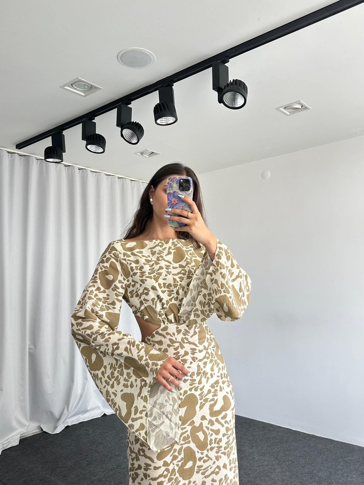 Mabel Elbise (Haki) - Görsel 7