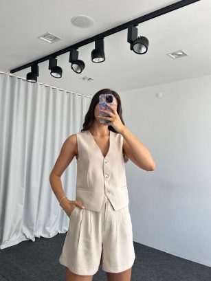 Emiliy Şort Takım (Taş)