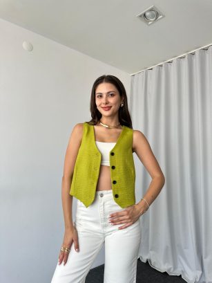 Bethany Yelek (Yağ Yeşili)