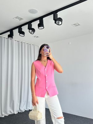 Eva Yelek (Pembe)