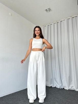 Oversize Pantalon (Beyaz)