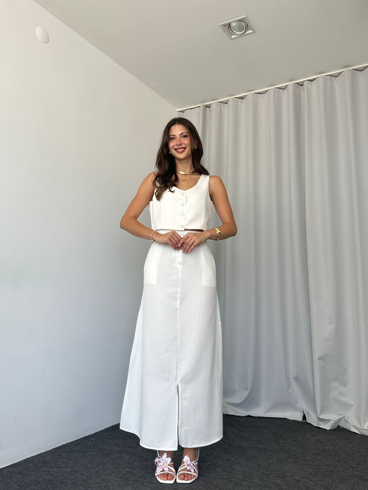 Adel Etek-Yelek Takım (Beyaz) - Görsel 3