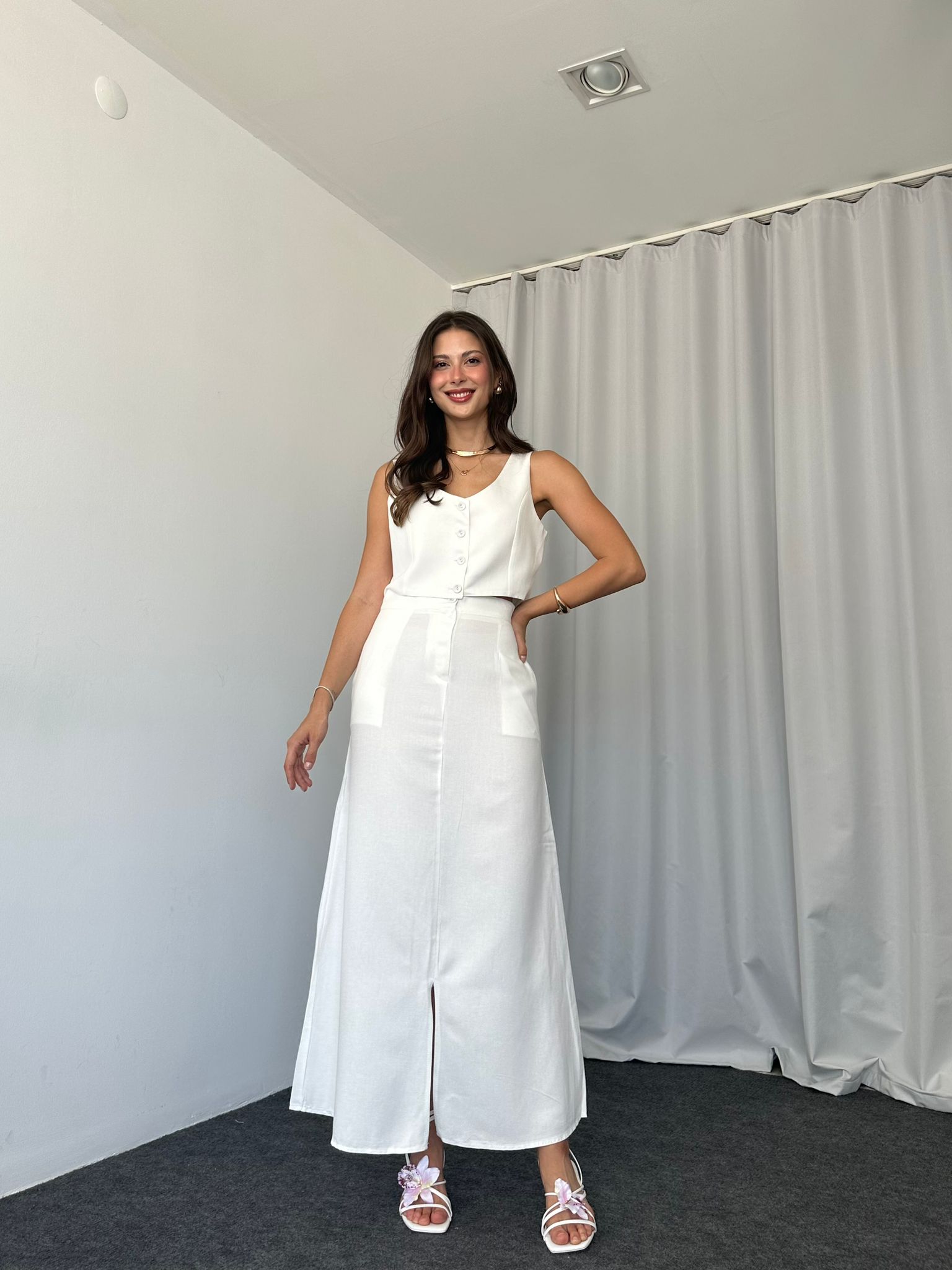 Adel Etek-Yelek Takım (Beyaz) - Görsel 5