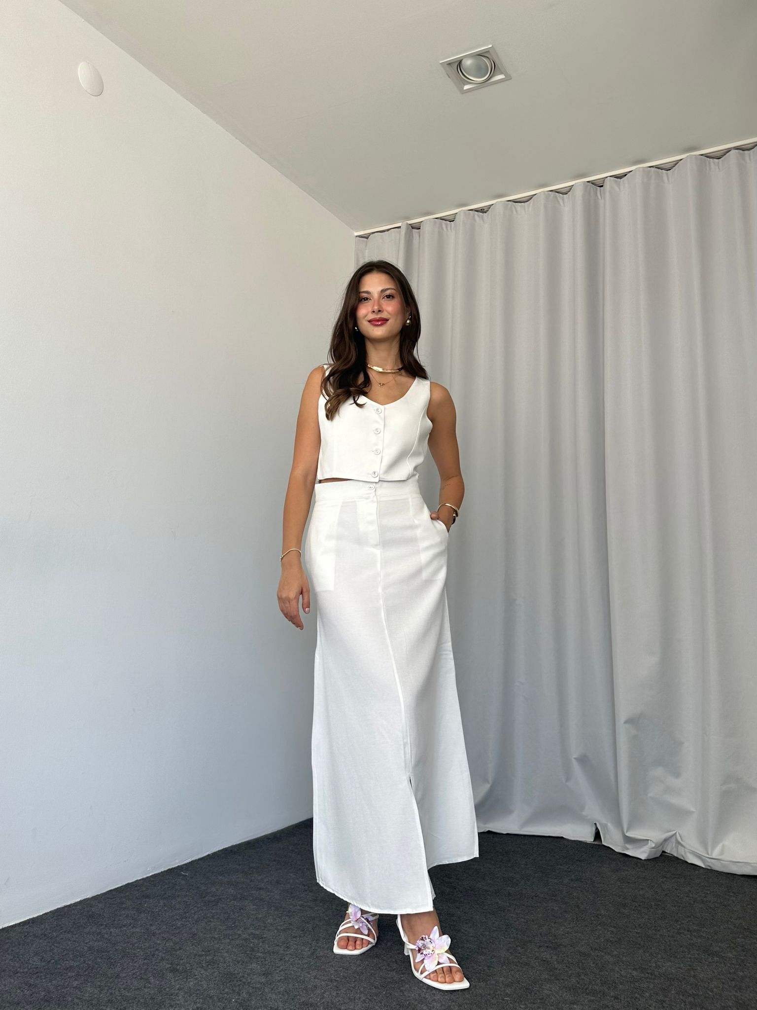 Adel Etek-Yelek Takım (Beyaz) - Görsel 6