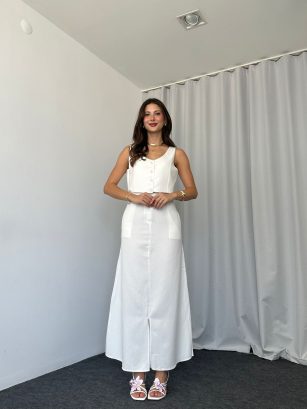 Adel Etek-Yelek Takım (Beyaz)