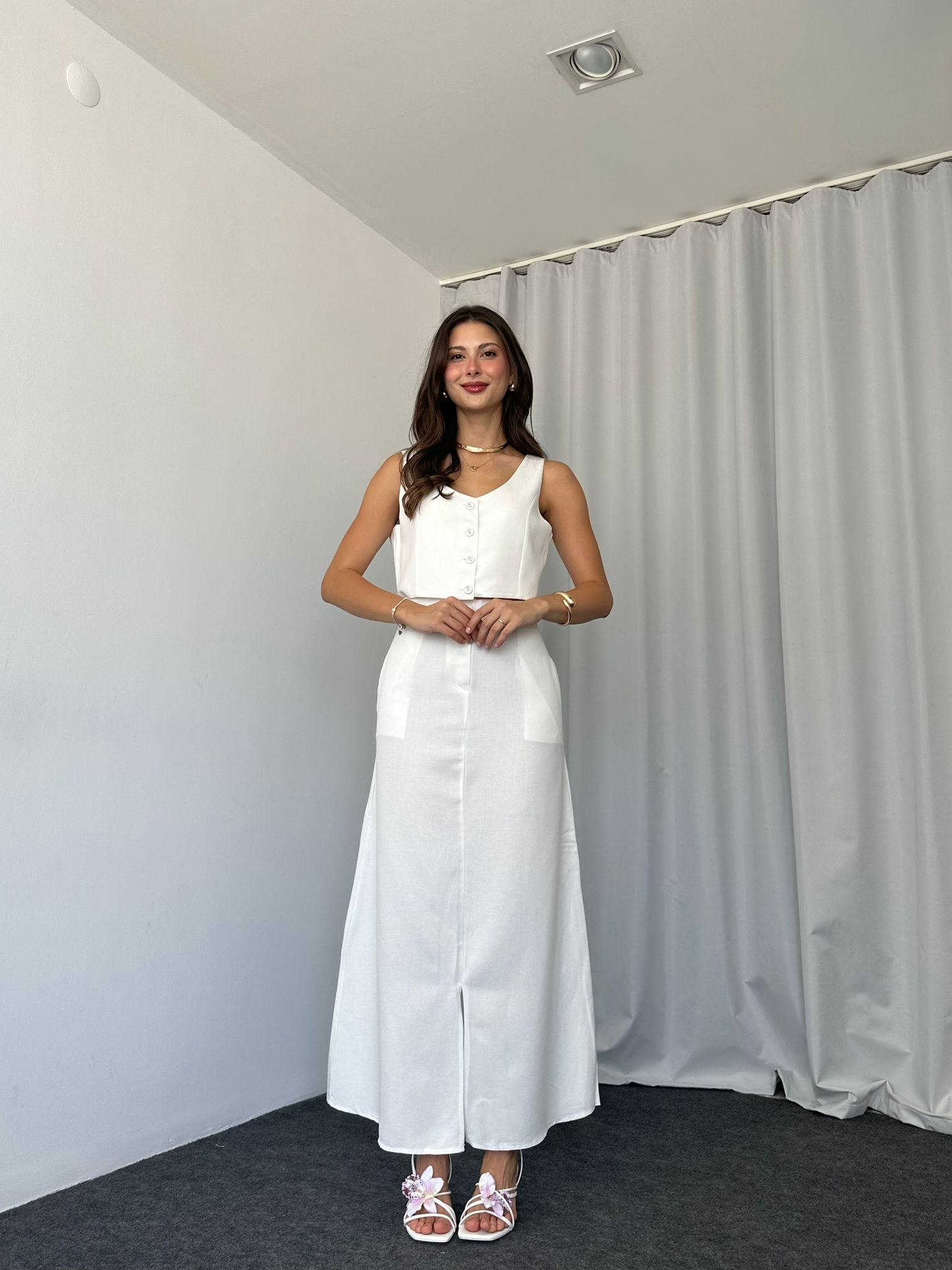 Adel Etek-Yelek Takım (Beyaz)