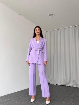 Kadın Lila Leila Ceket Pantolon Takım