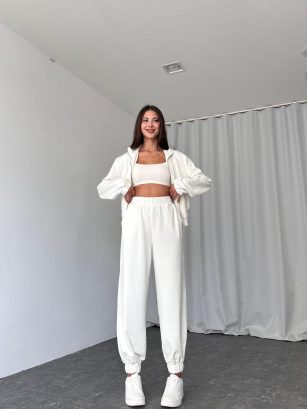 Oys Modal Kumaş Eşofman Takımı (Beyaz)