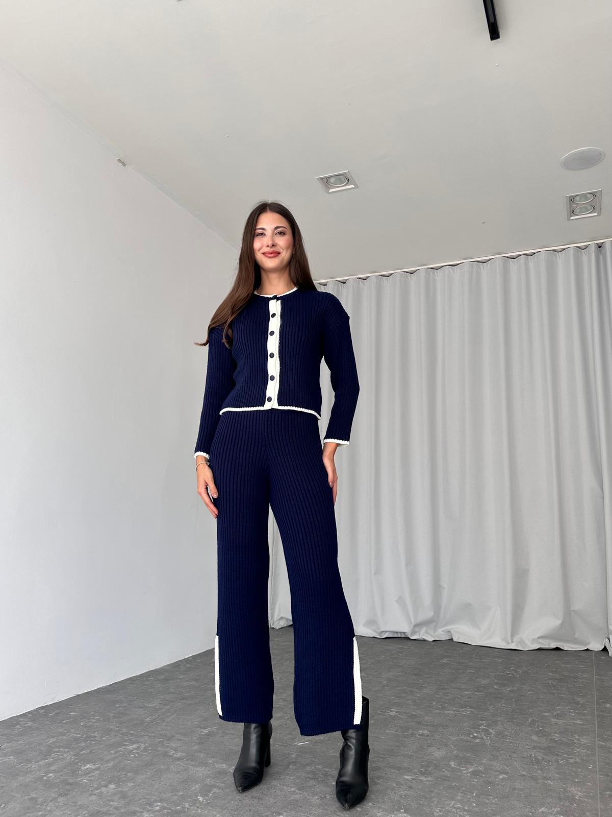 Triko Hırka-Pantolon Takım (Lacivert) - Görsel 2