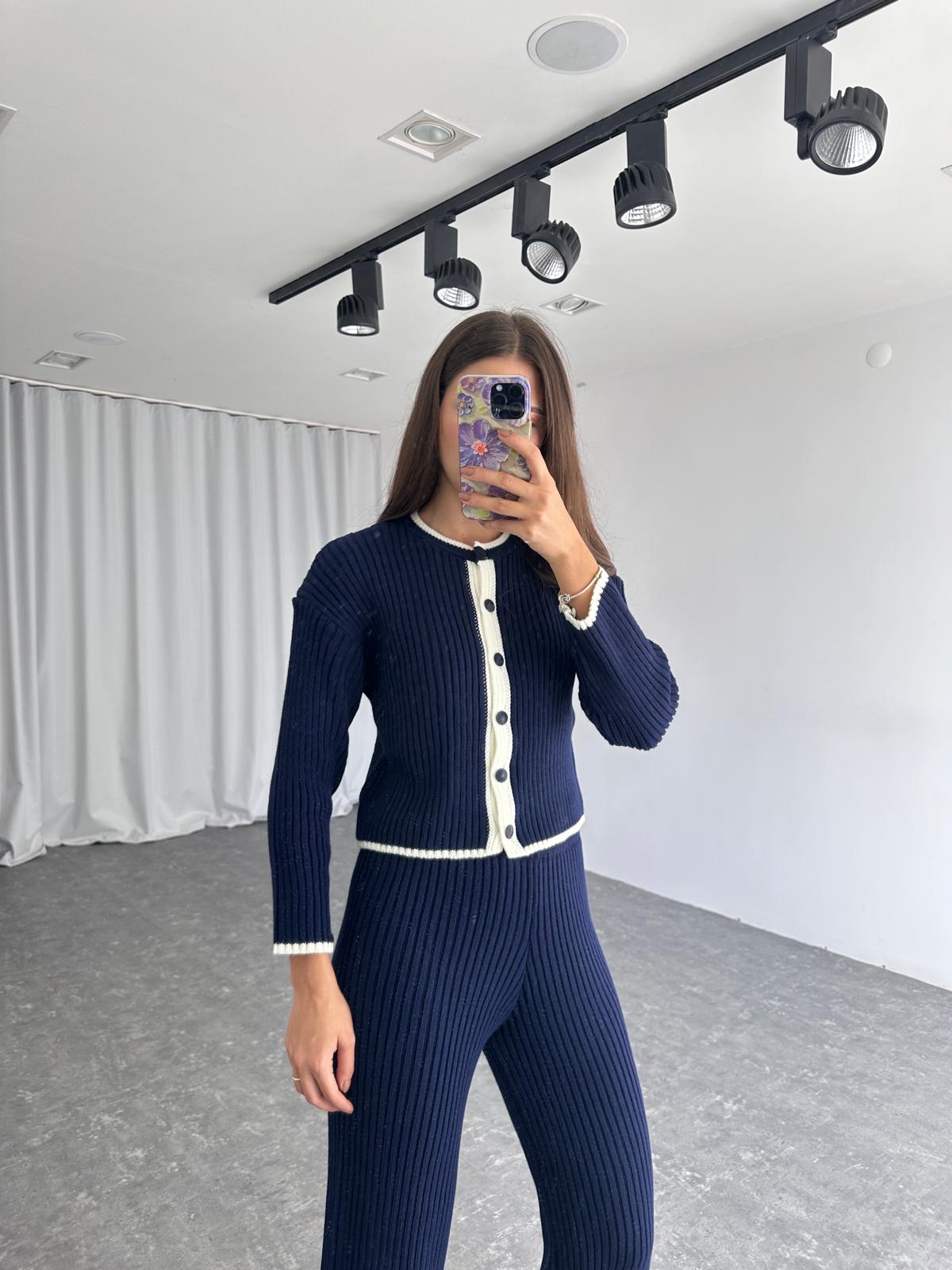 Triko Hırka-Pantolon Takım (Lacivert) - Görsel 3