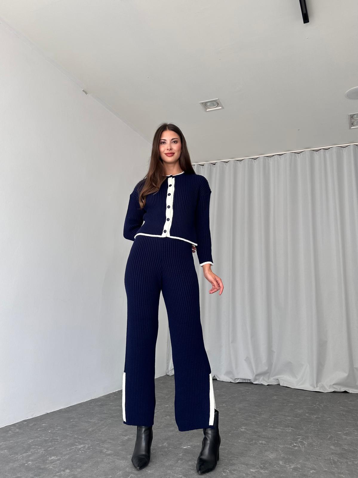 Triko Hırka-Pantolon Takım (Lacivert) - Görsel 4