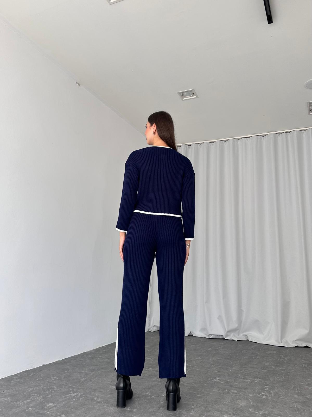 Triko Hırka-Pantolon Takım (Lacivert) - Görsel 5