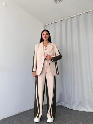 Premium Üçlü Takım (Haki)