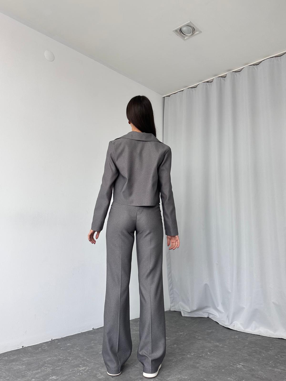 Kadın Füme Cara Ceket Pantolon Takım - Görsel 9