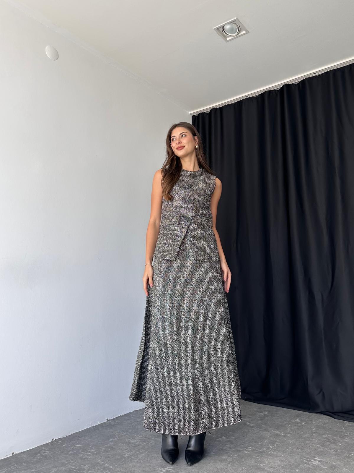 Kadın Serena Tüvit Model Yelek Takım - Görsel 4