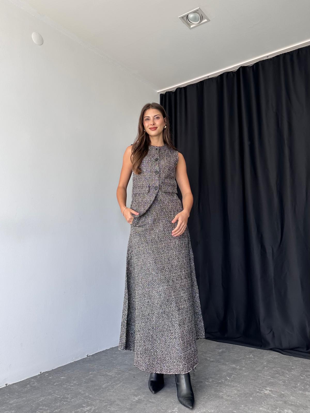 Kadın Serena Tüvit Model Yelek Takım - Görsel 6