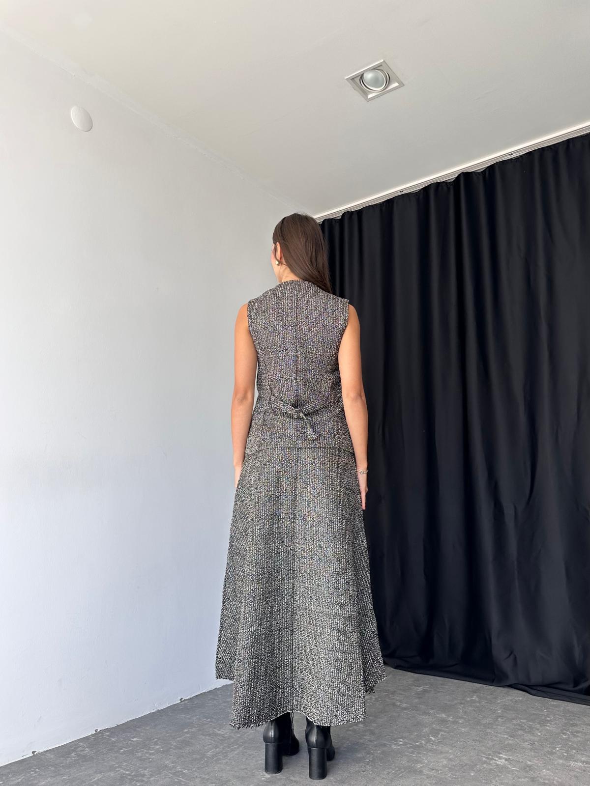 Kadın Serena Tüvit Model Yelek Takım - Görsel 8