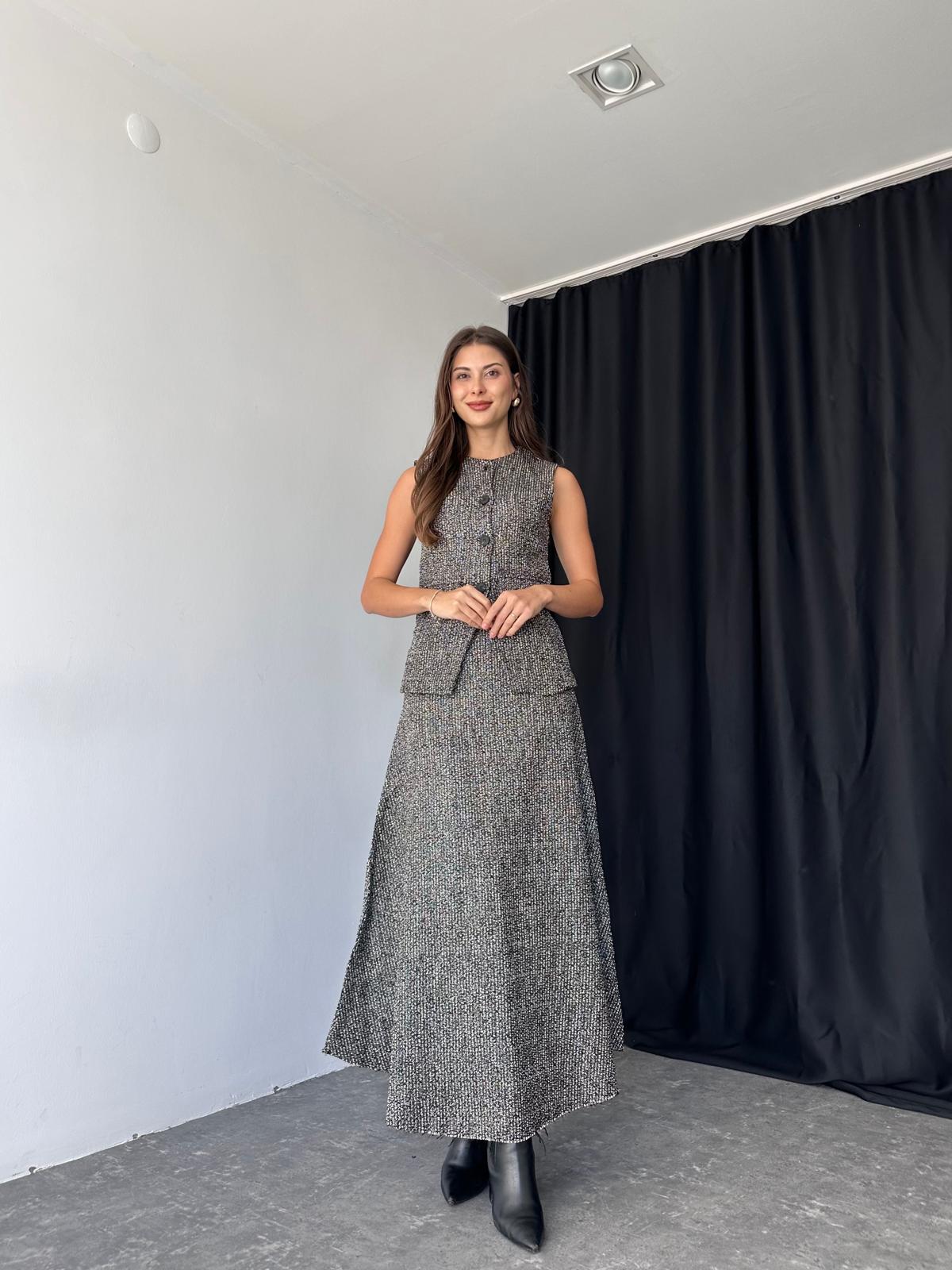 Kadın Serena Tüvit Model Yelek Takım