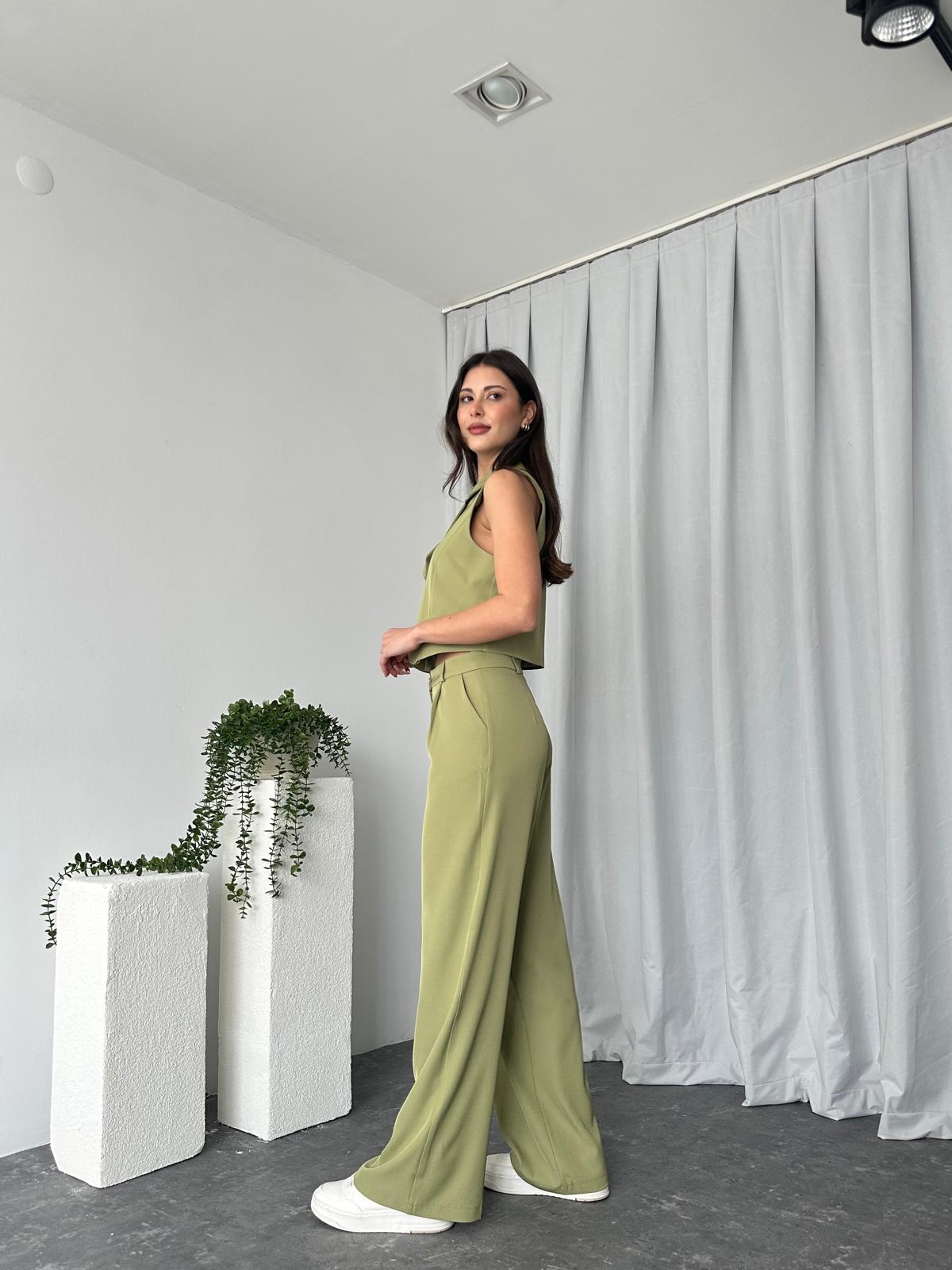 Kadın Yeşil Alice Yelekli Takım - Görsel 9