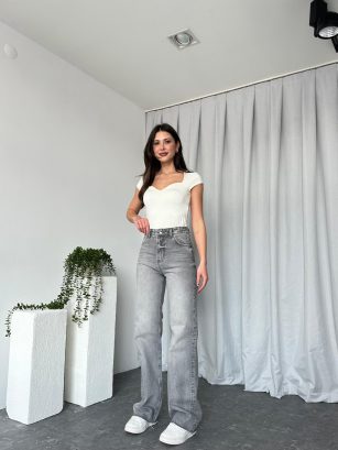 Kadın Gri Malibu Jean