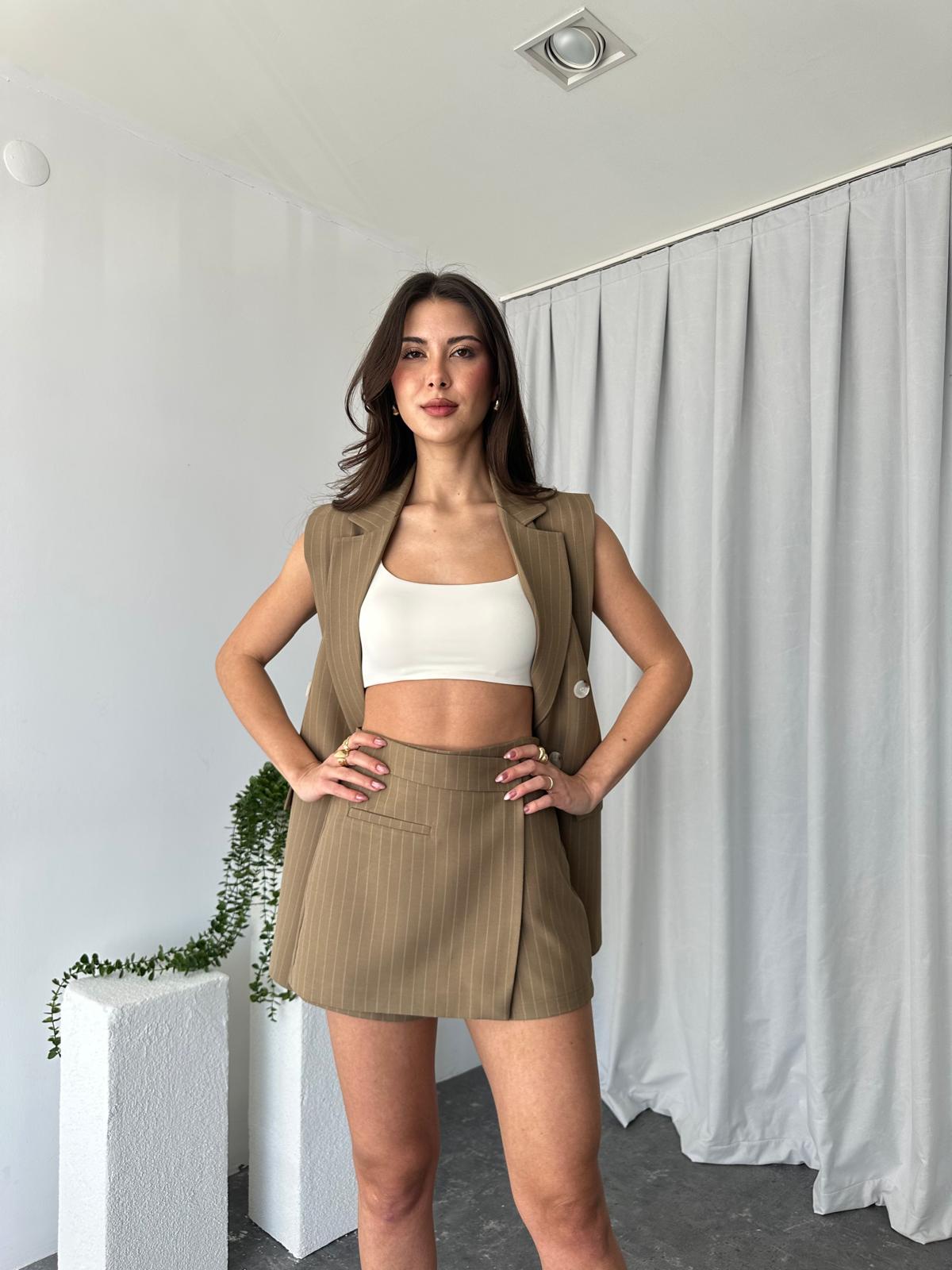 Kadın Amelia Vizon Şort Etek - Görsel 6