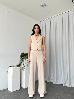 Kadın Lily Taş Rengi Takım