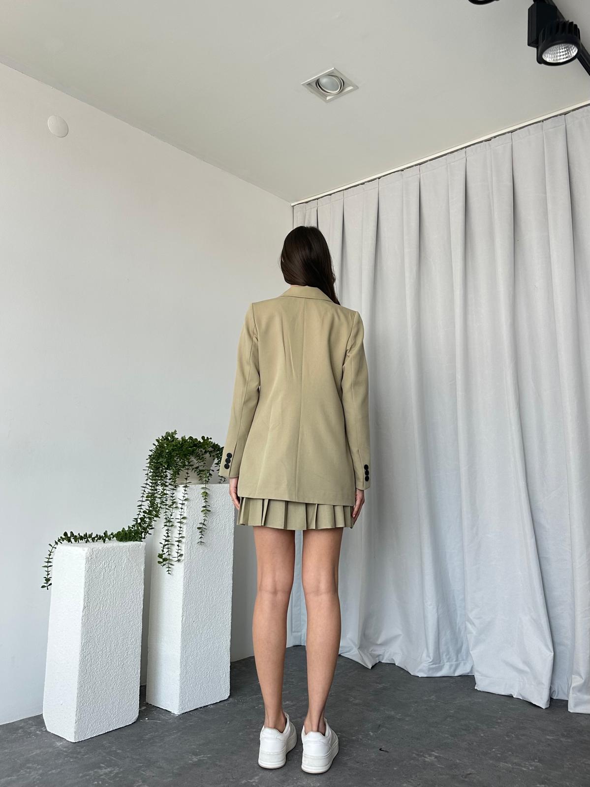 Kadın Haki Joyce Etek-Ceket Takım - Görsel 4