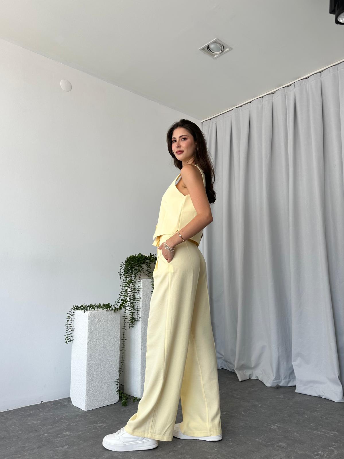 Kadın Berry Sarı Yelekli Takım - Görsel 6