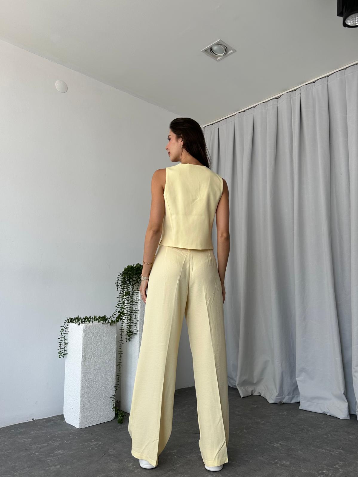 Kadın Berry Sarı Yelekli Takım - Görsel 7