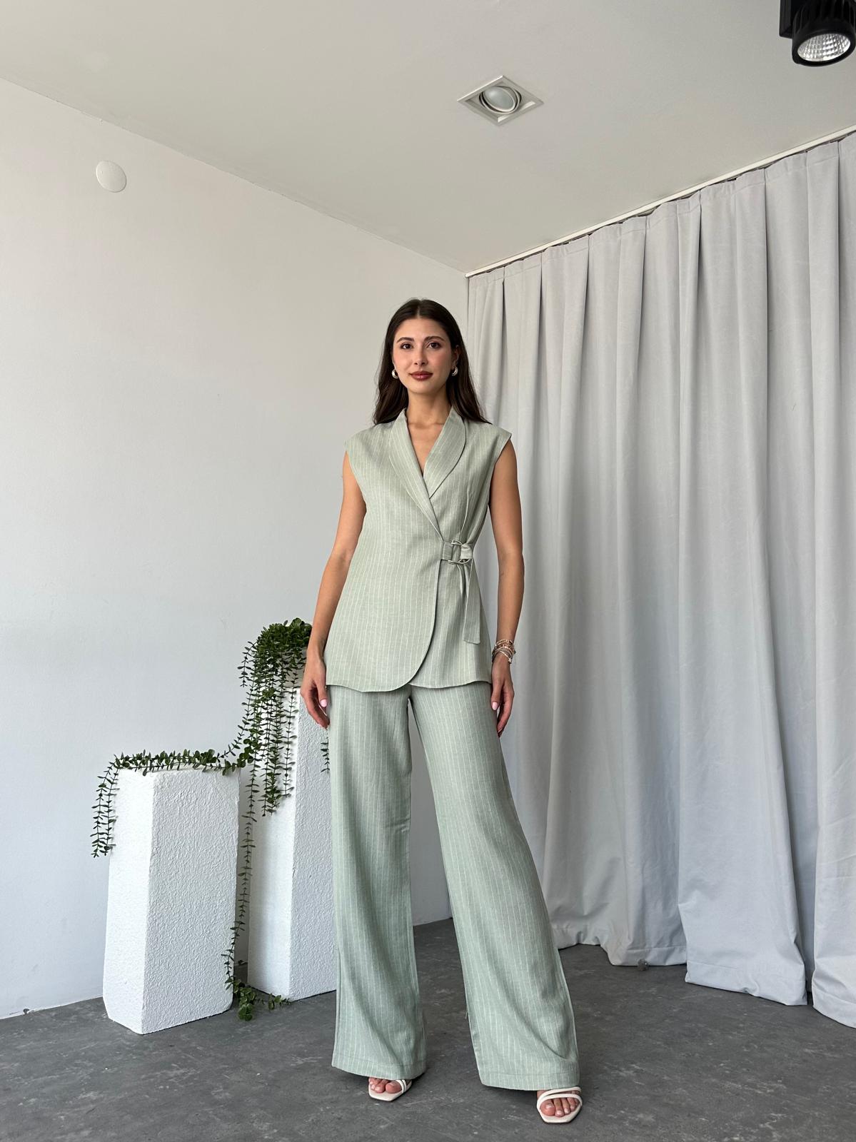 Kadın Nicole Mint Yeşili Takım - Görsel 2