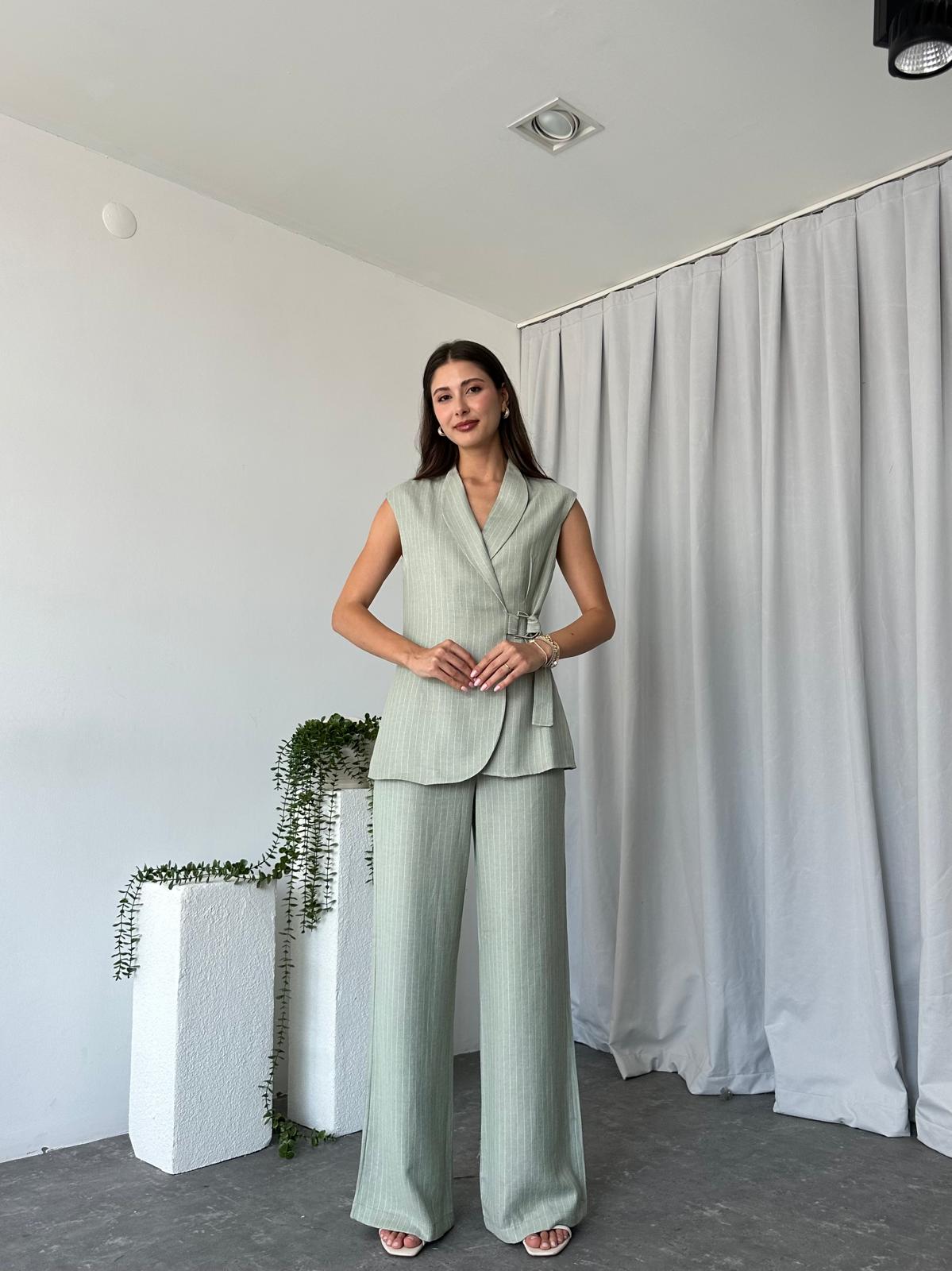 Kadın Nicole Mint Yeşili Takım - Görsel 9