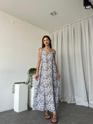 Kadın Rose Mavi Elbise