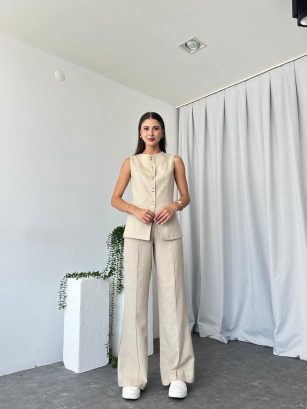 Kadın Elena Taş Rengi Takım