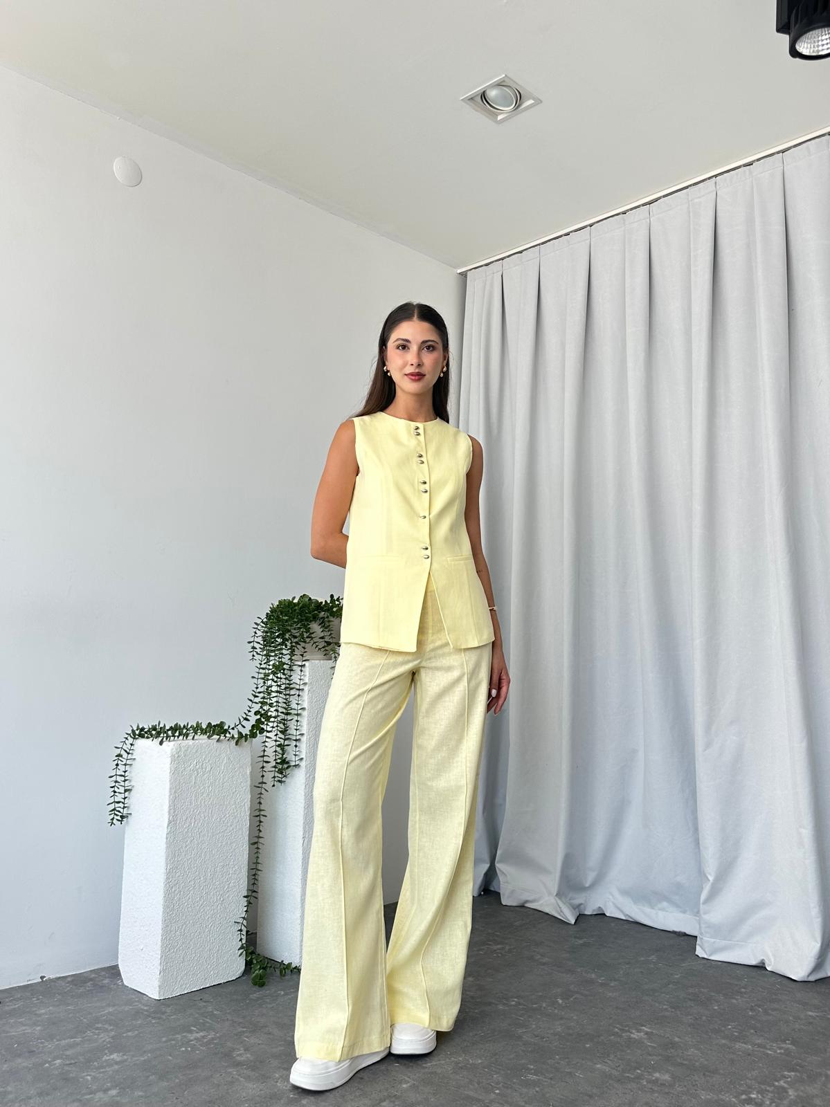 Kadın Elena Sarı Takım - Görsel 3